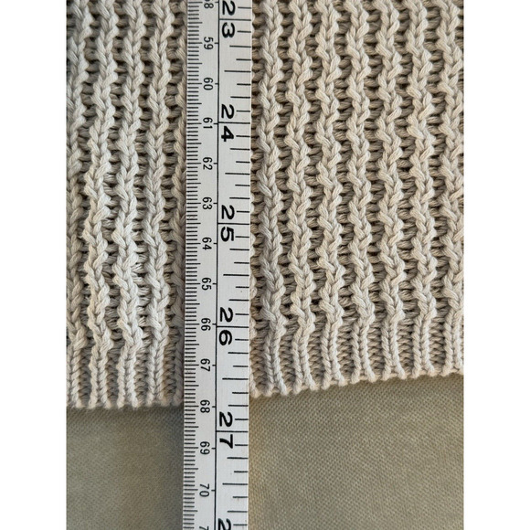 Coldwater Creek NWT Women's 3X Open-Front Sleeveless Cardigan Sweater Vest Beige - Picture 13 of 13